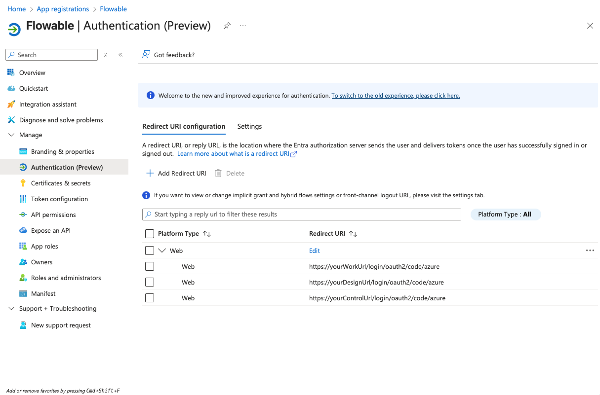 SSO Shared AppReg 10