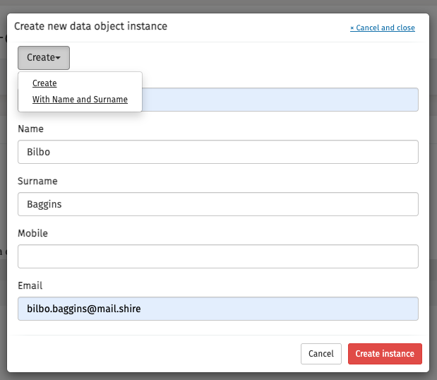 750E create instance