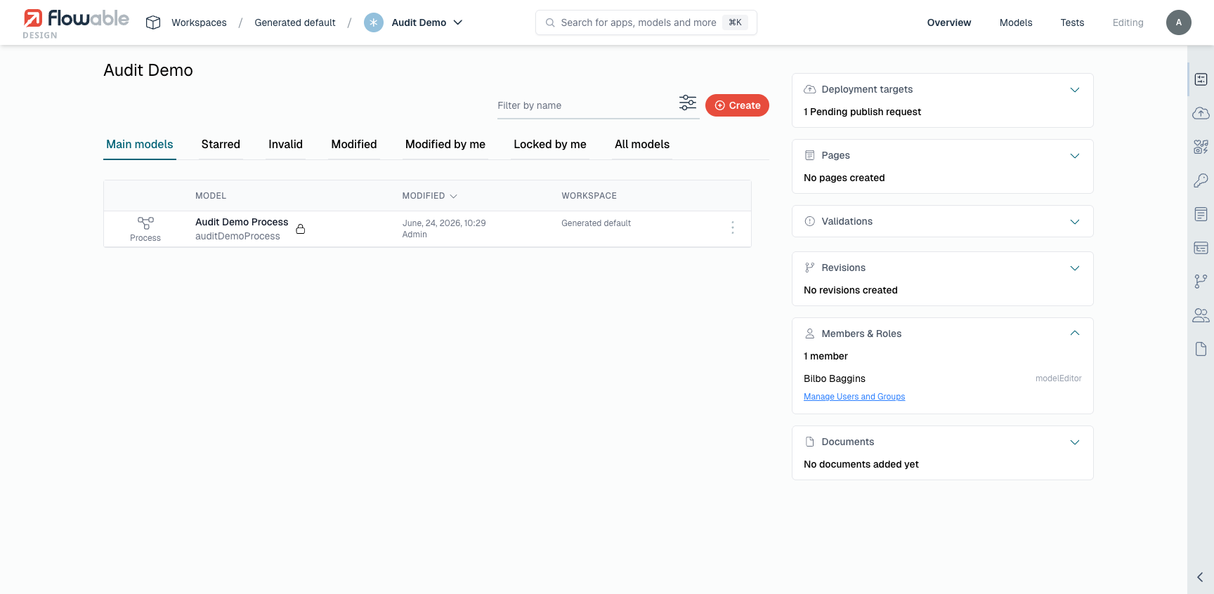 Members &amp; Roles section of the app overview