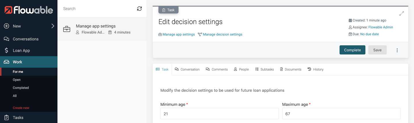 Decision values