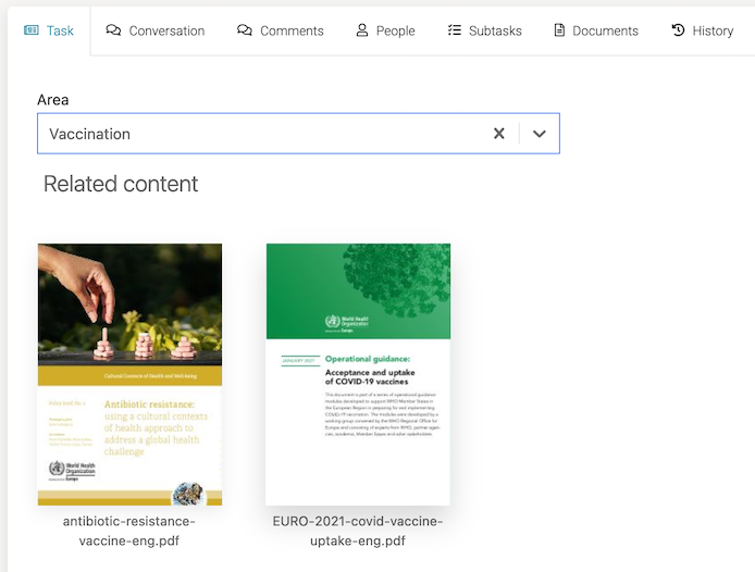 Vaccination docs